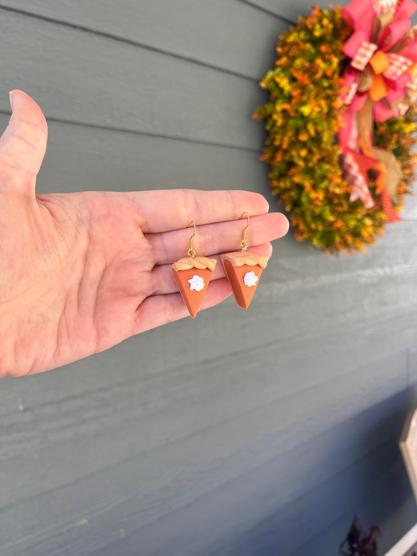 3D Pumpkin Pie Dangles