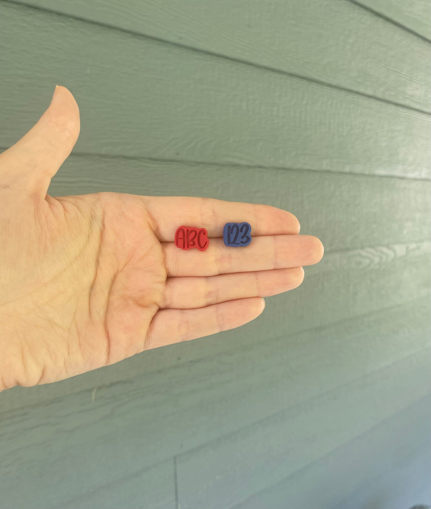 ABC 123 Mis-match Studs