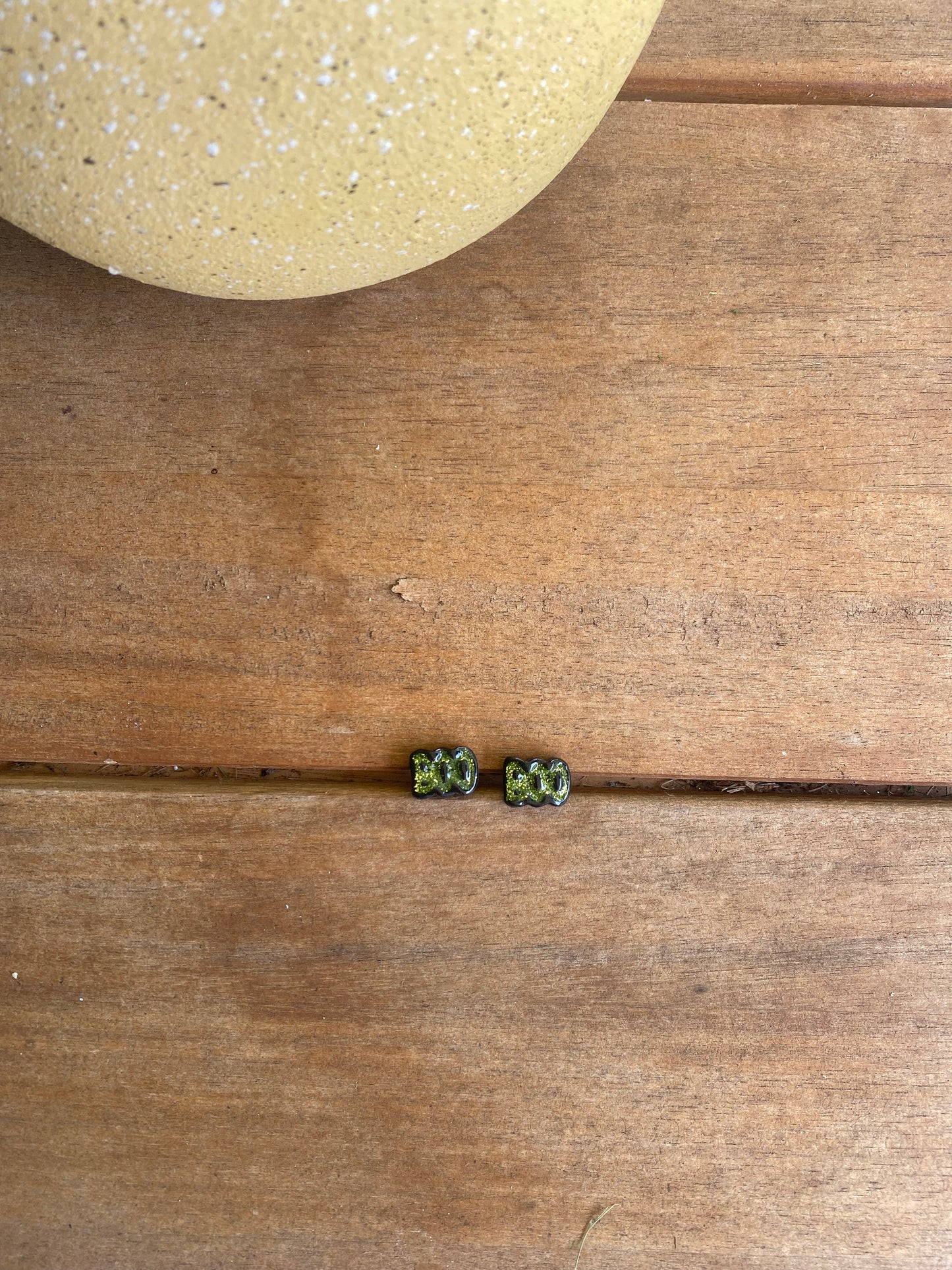 BOO Glitter Studs