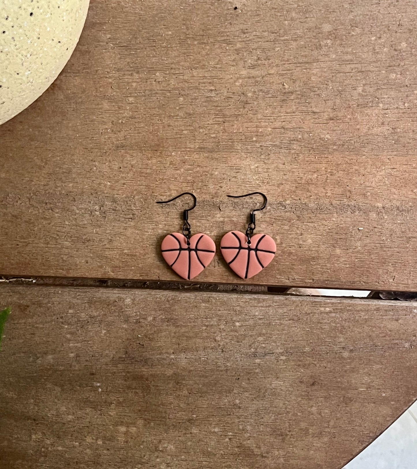 Basketball Heart Dangles