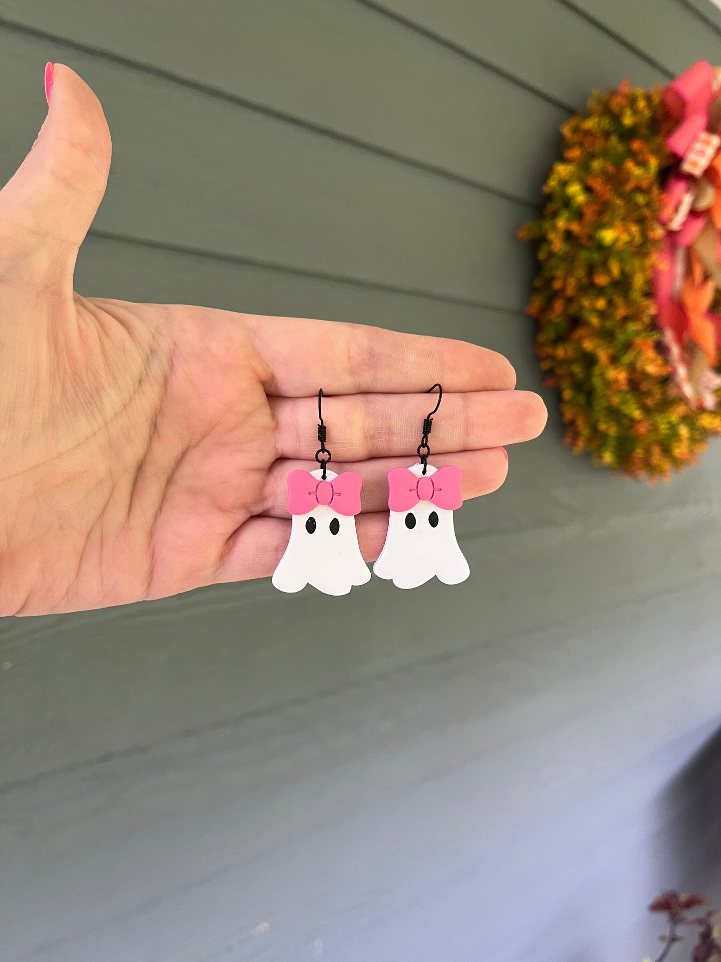 Bow Ghost Dangles