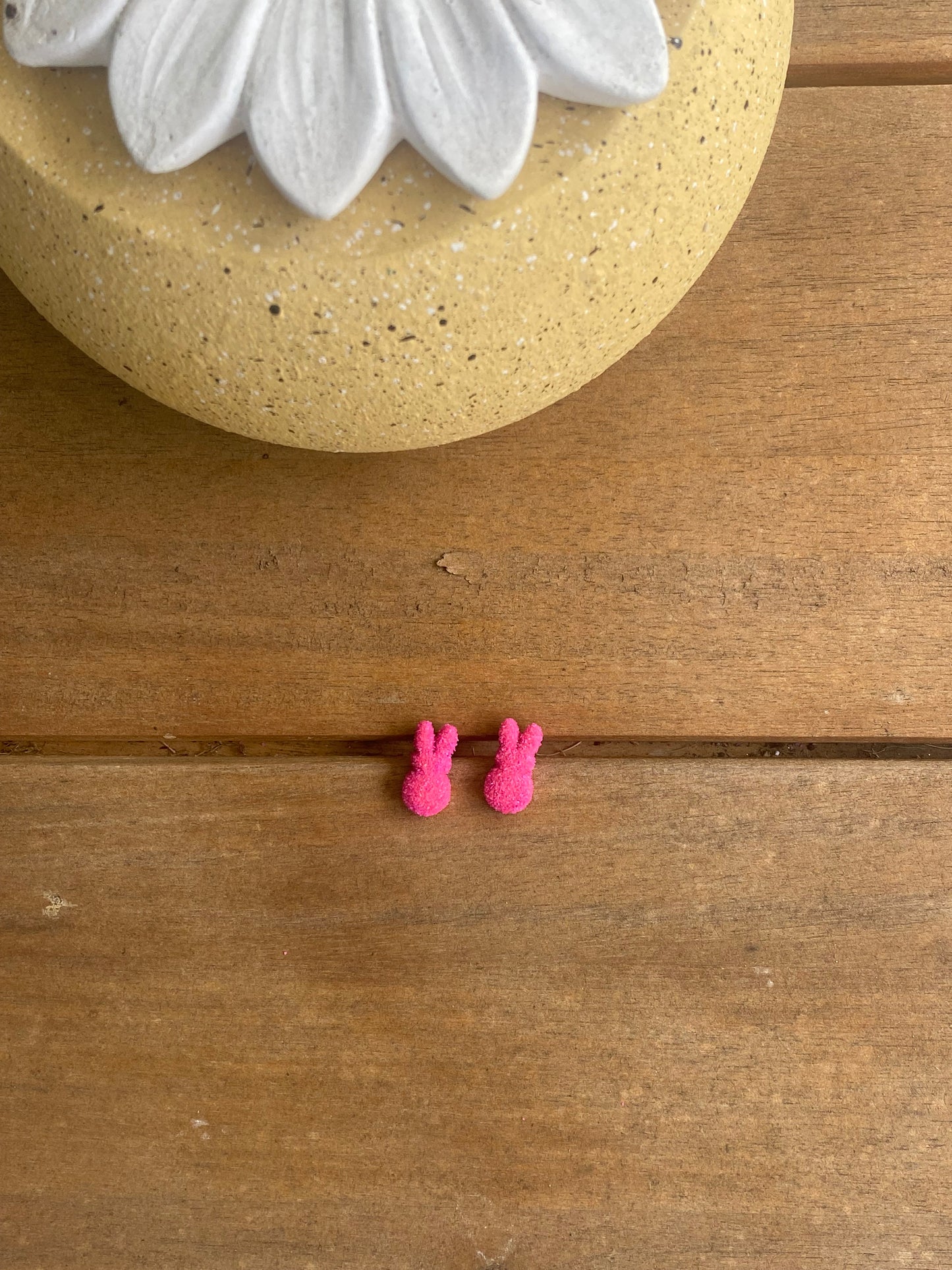 Peeps Bunny Studs