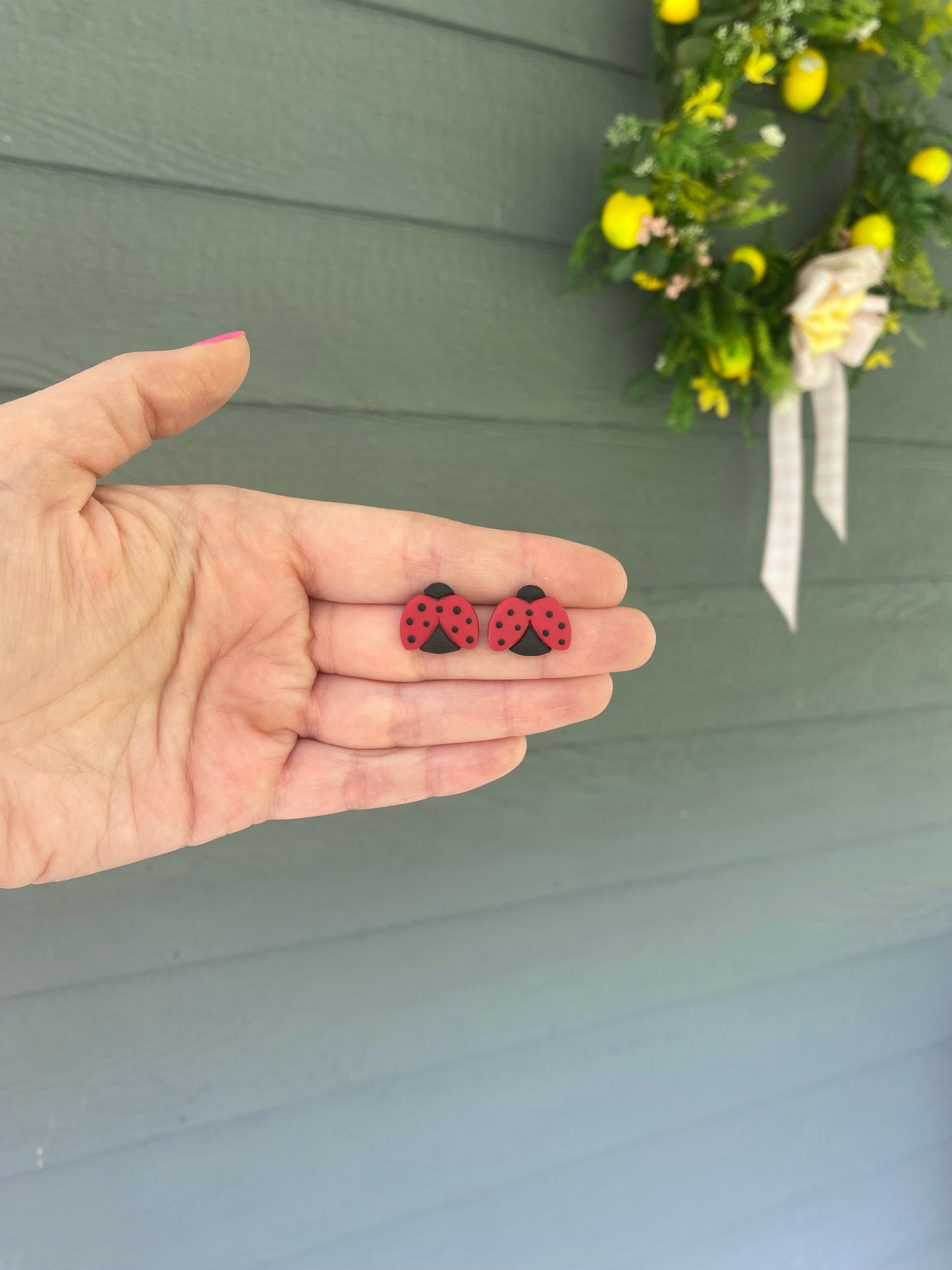Ladybug Studs