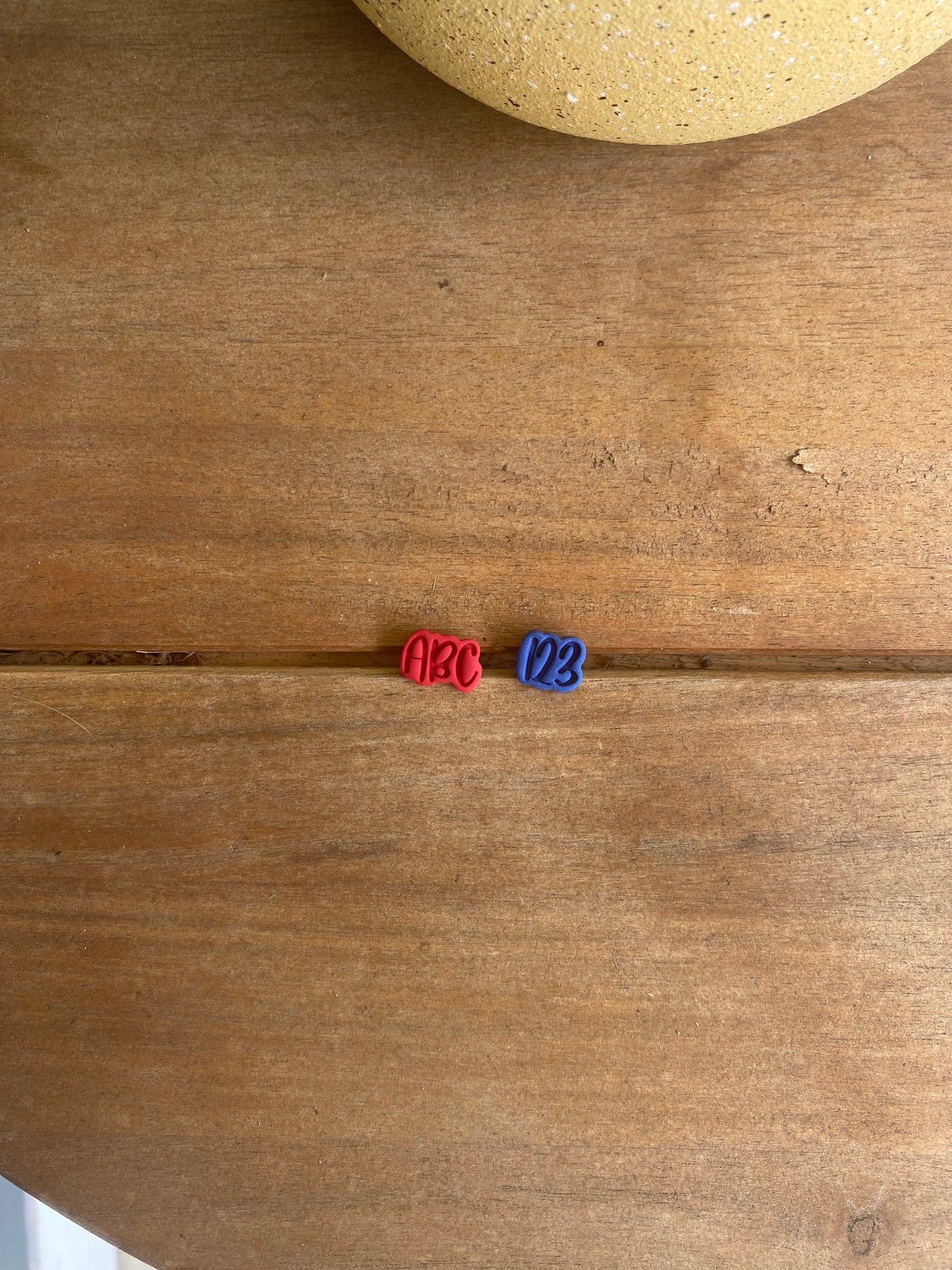 ABC 123 Mis-match Studs