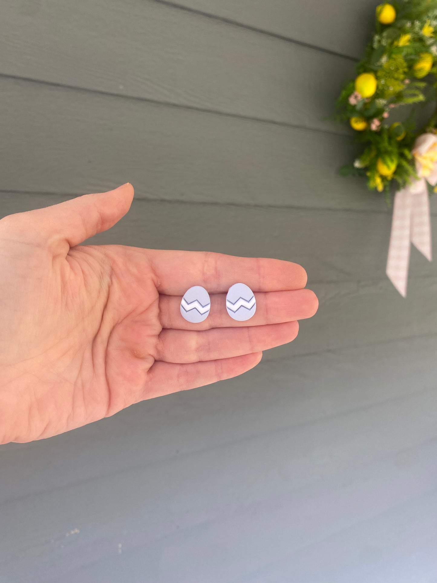 Light Blue Egg Studs