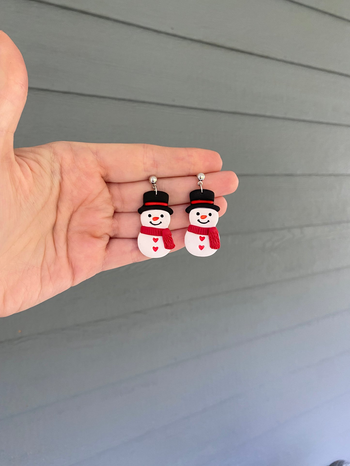 Snowman Earrings