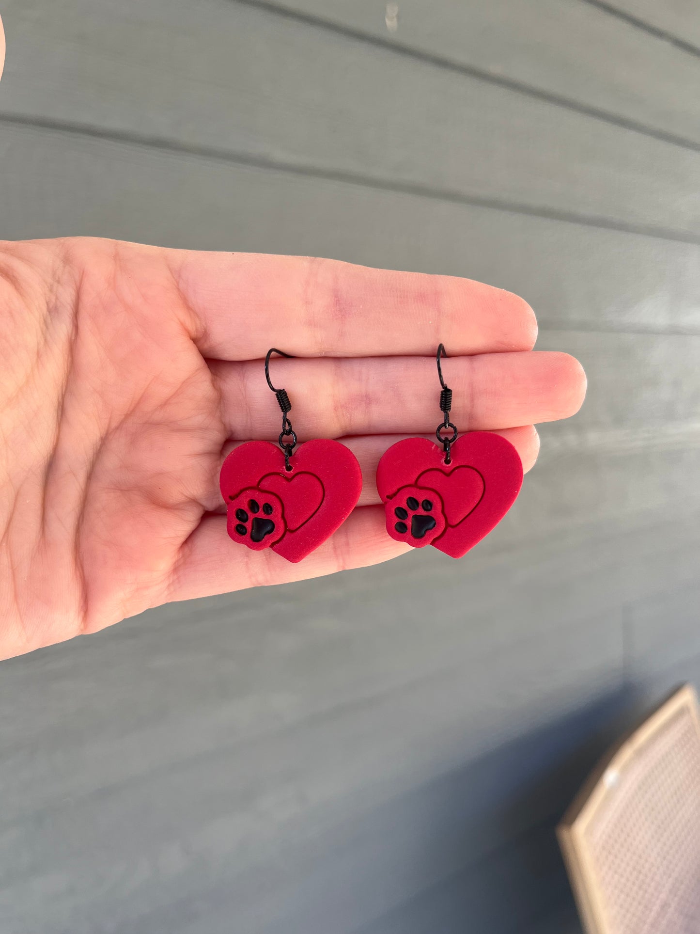 Paw Heart Dangles