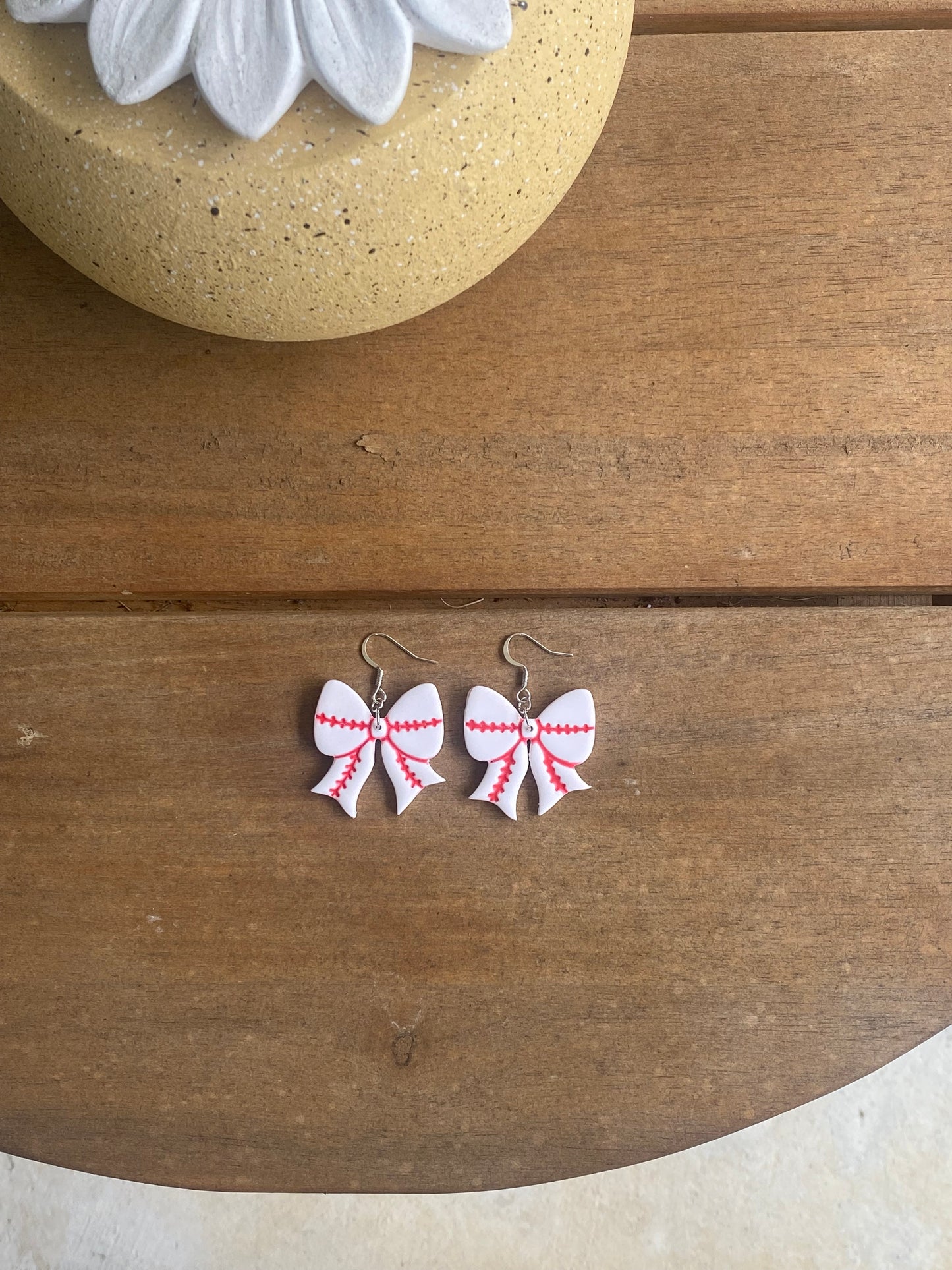 Baseball Bow Dangles