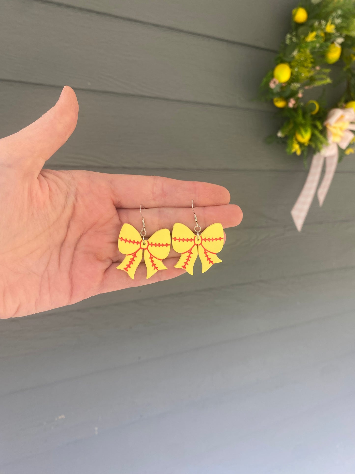 Softball Bow Dangles
