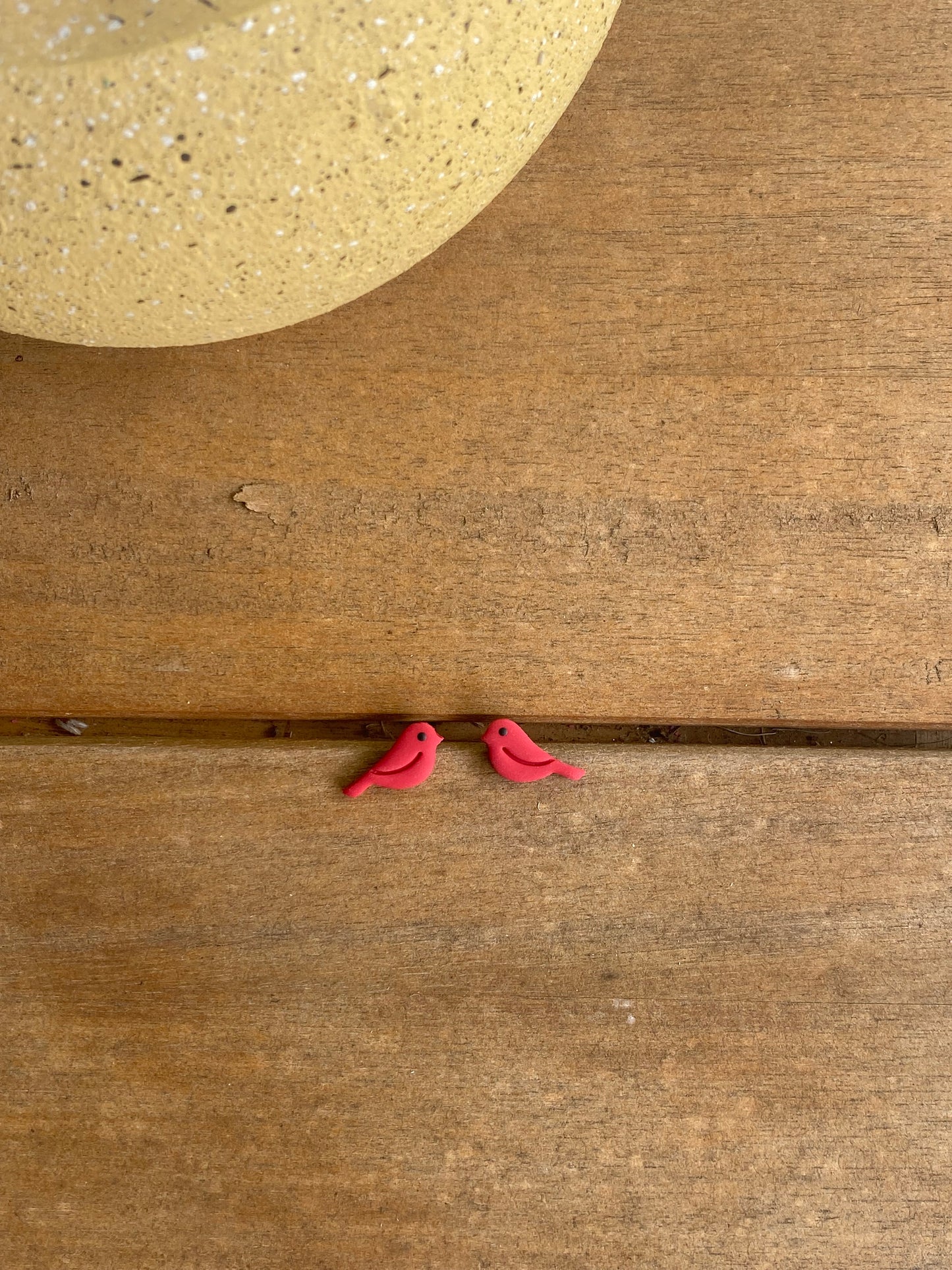Red Bird Studs