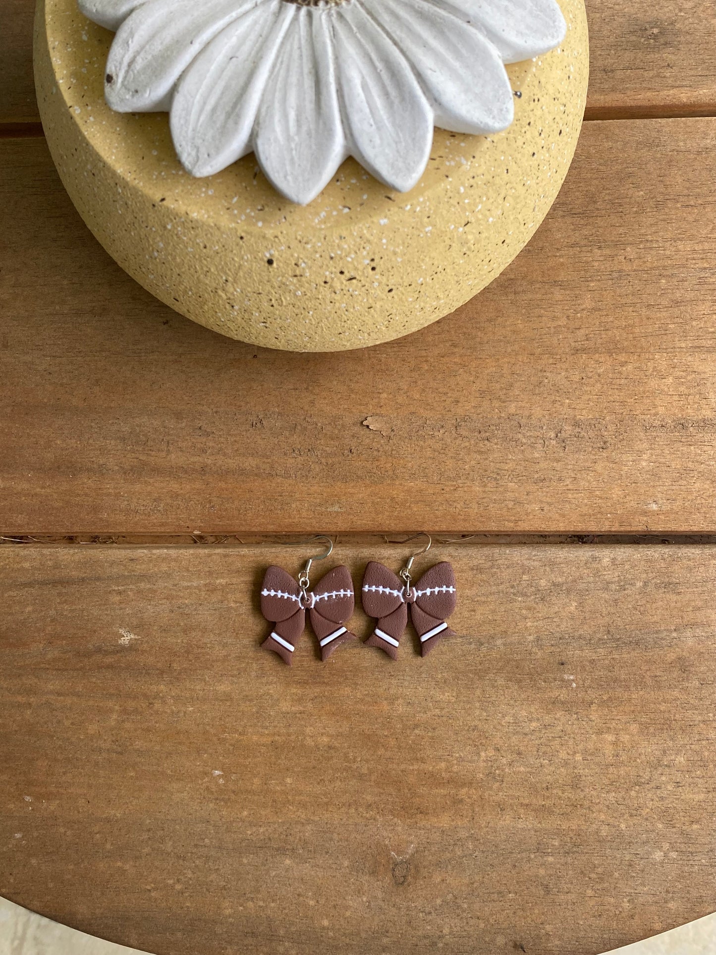 Football Bow Dangles
