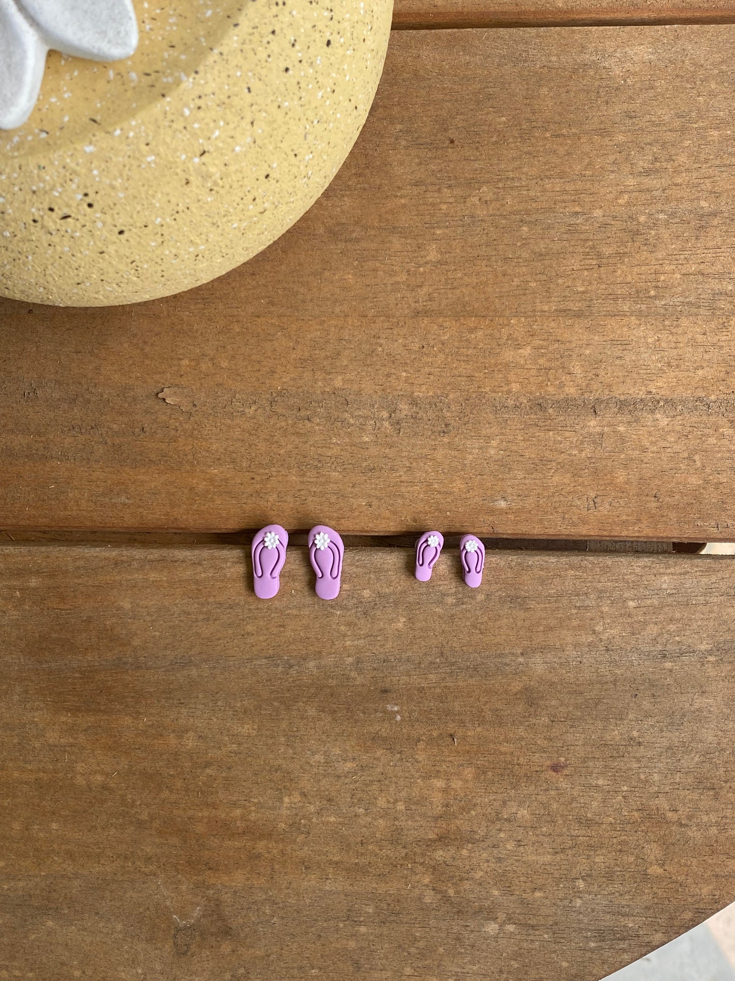 Purple Flip Flop Studs (2 Sizes)