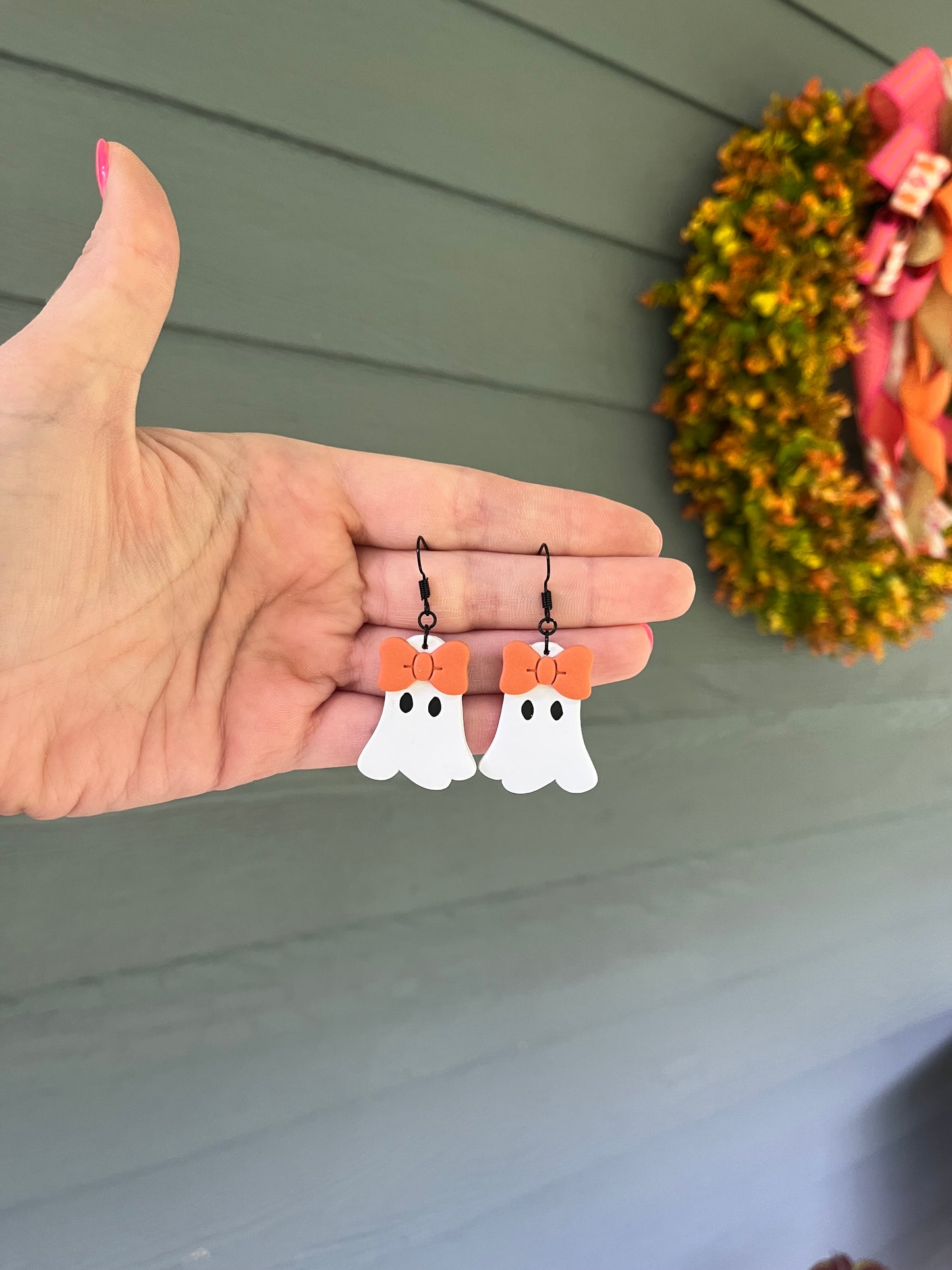 Bow Ghost Dangles