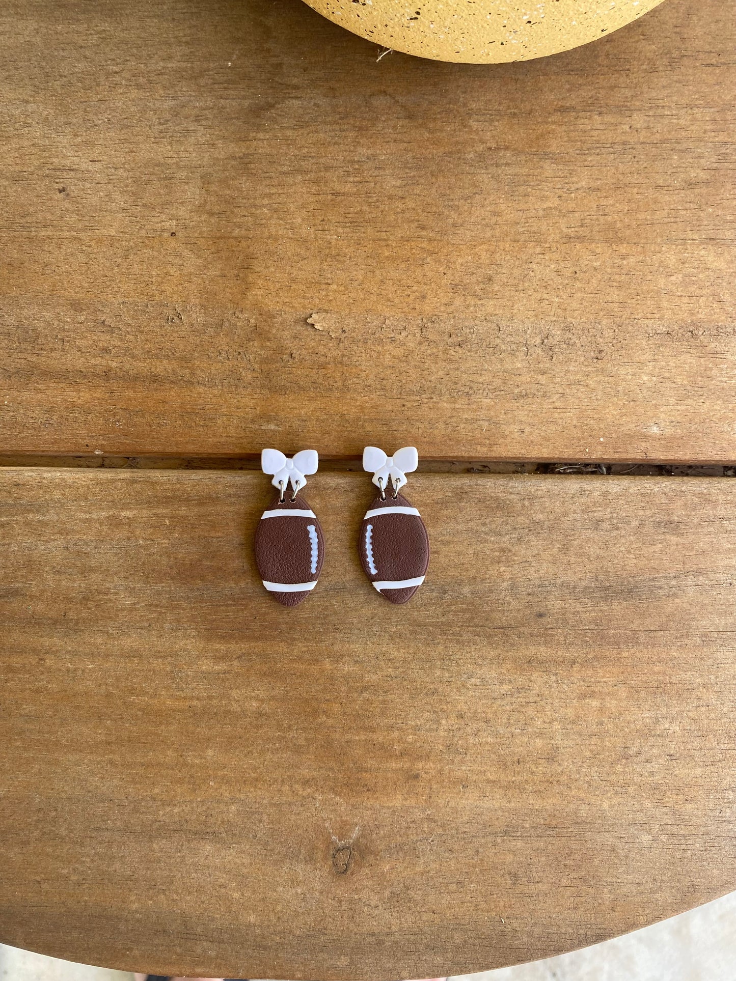 Football Bow Dangles