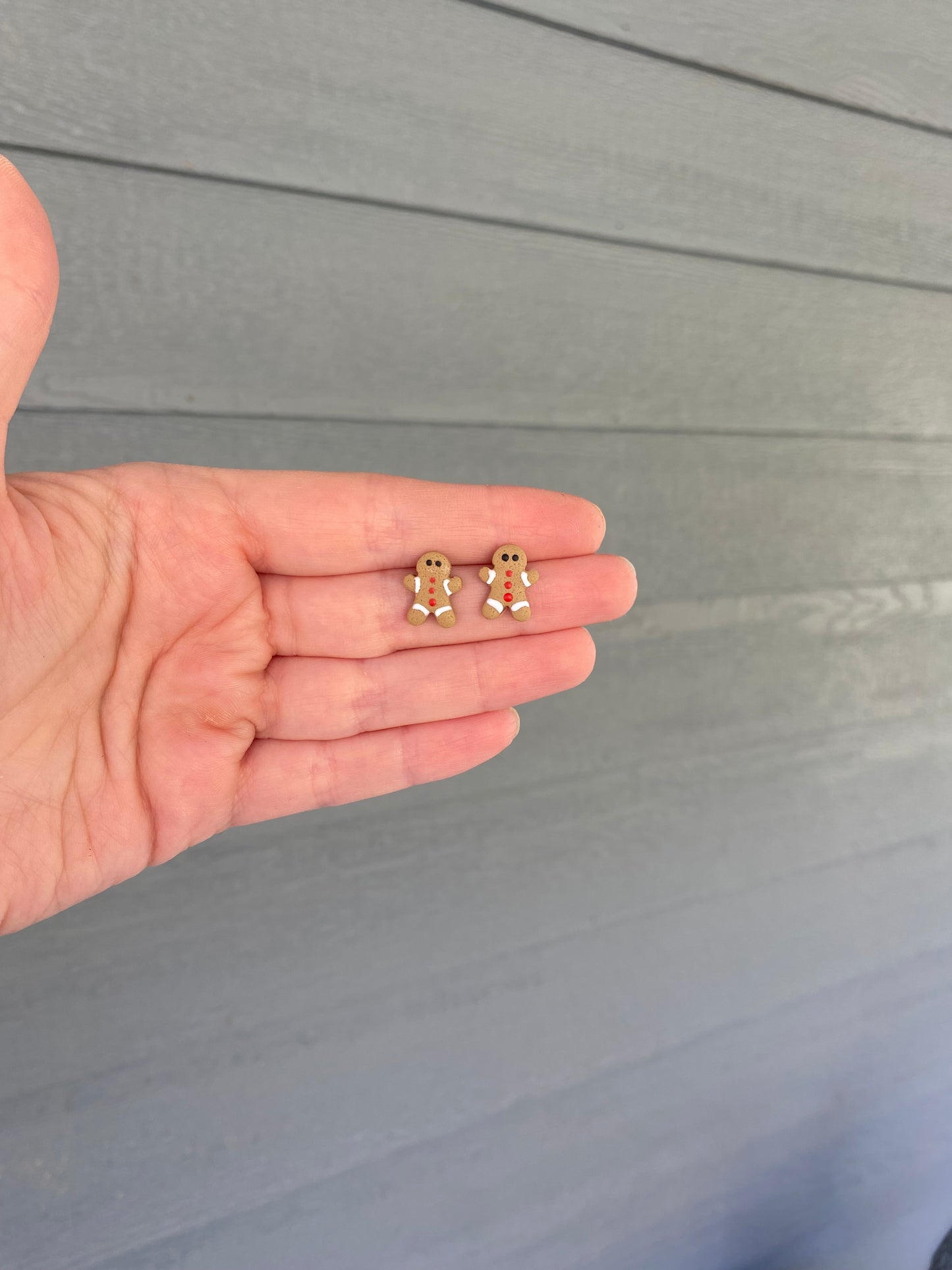 Gingerbread Man Studs
