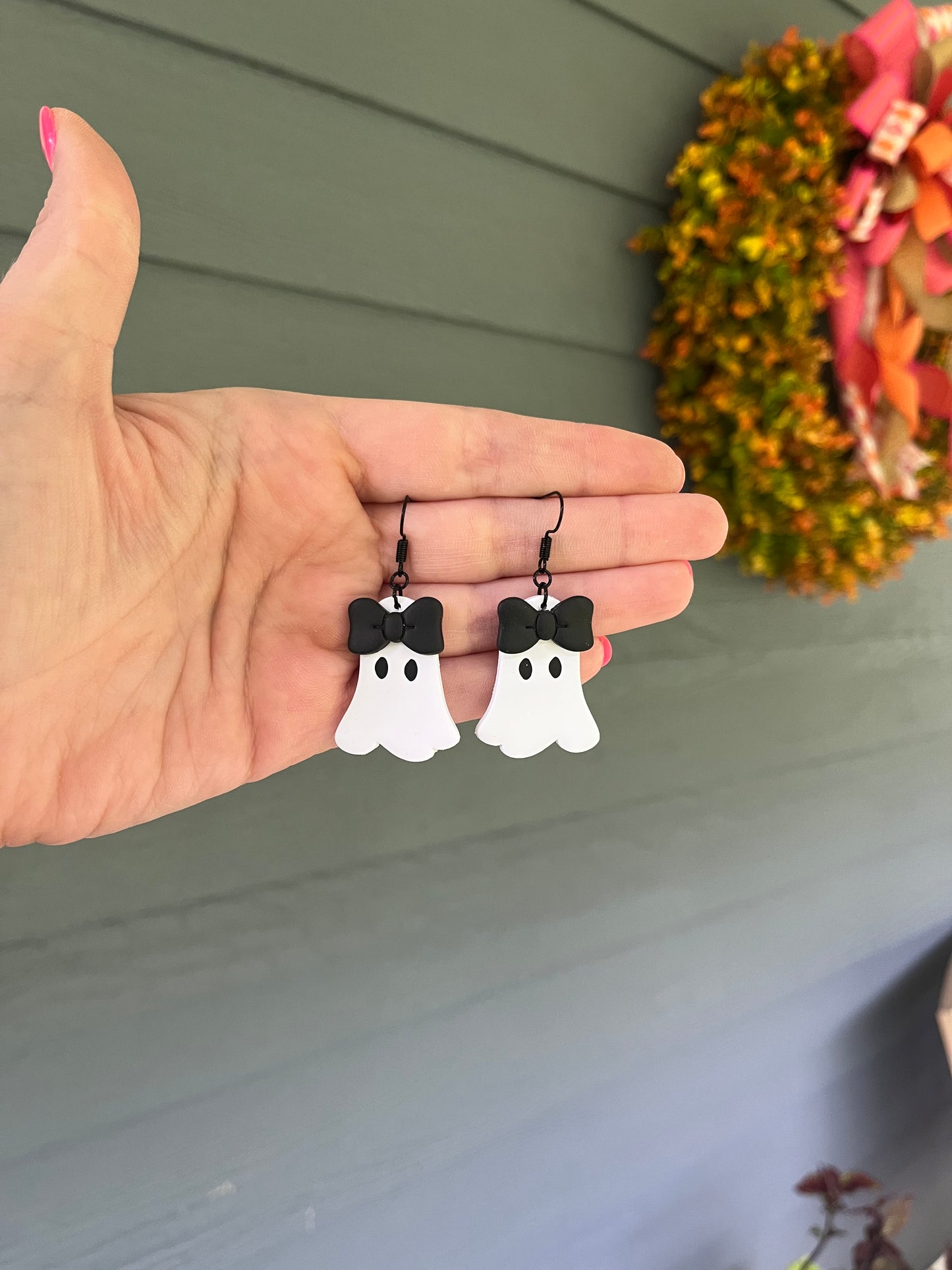 Bow Ghost Dangles
