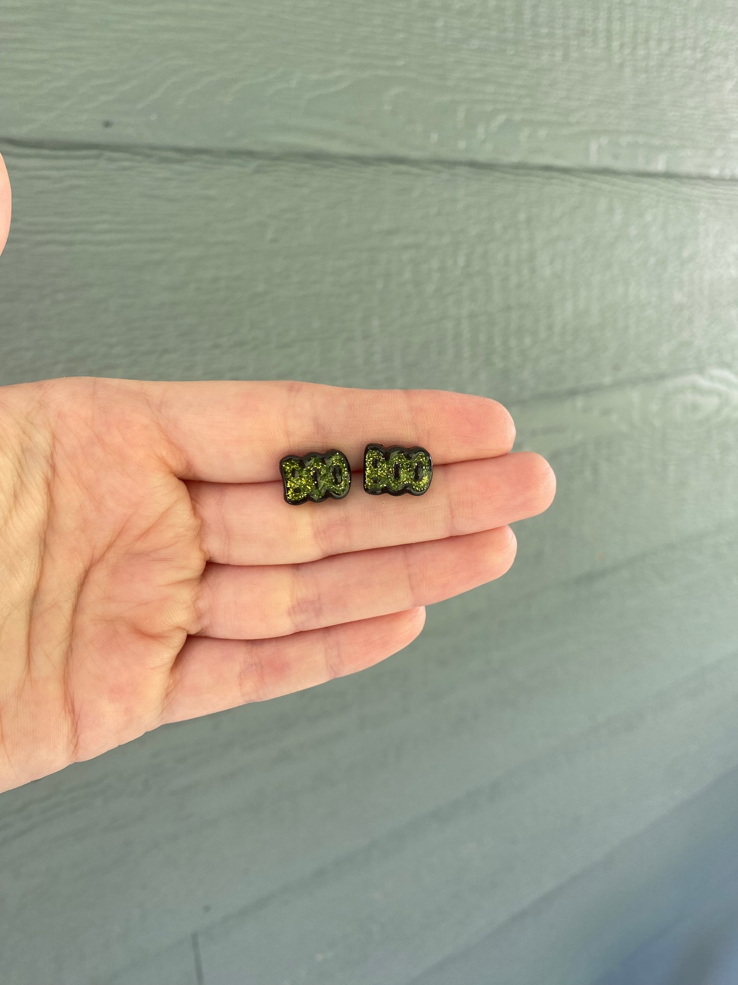BOO Glitter Studs