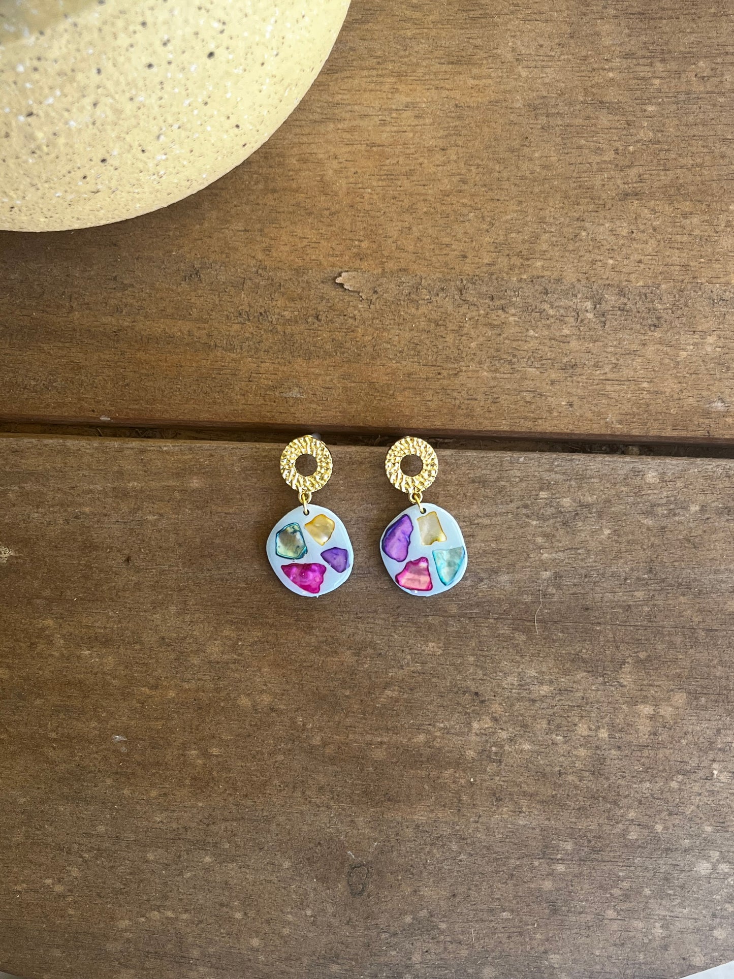 Round blue shell dangle