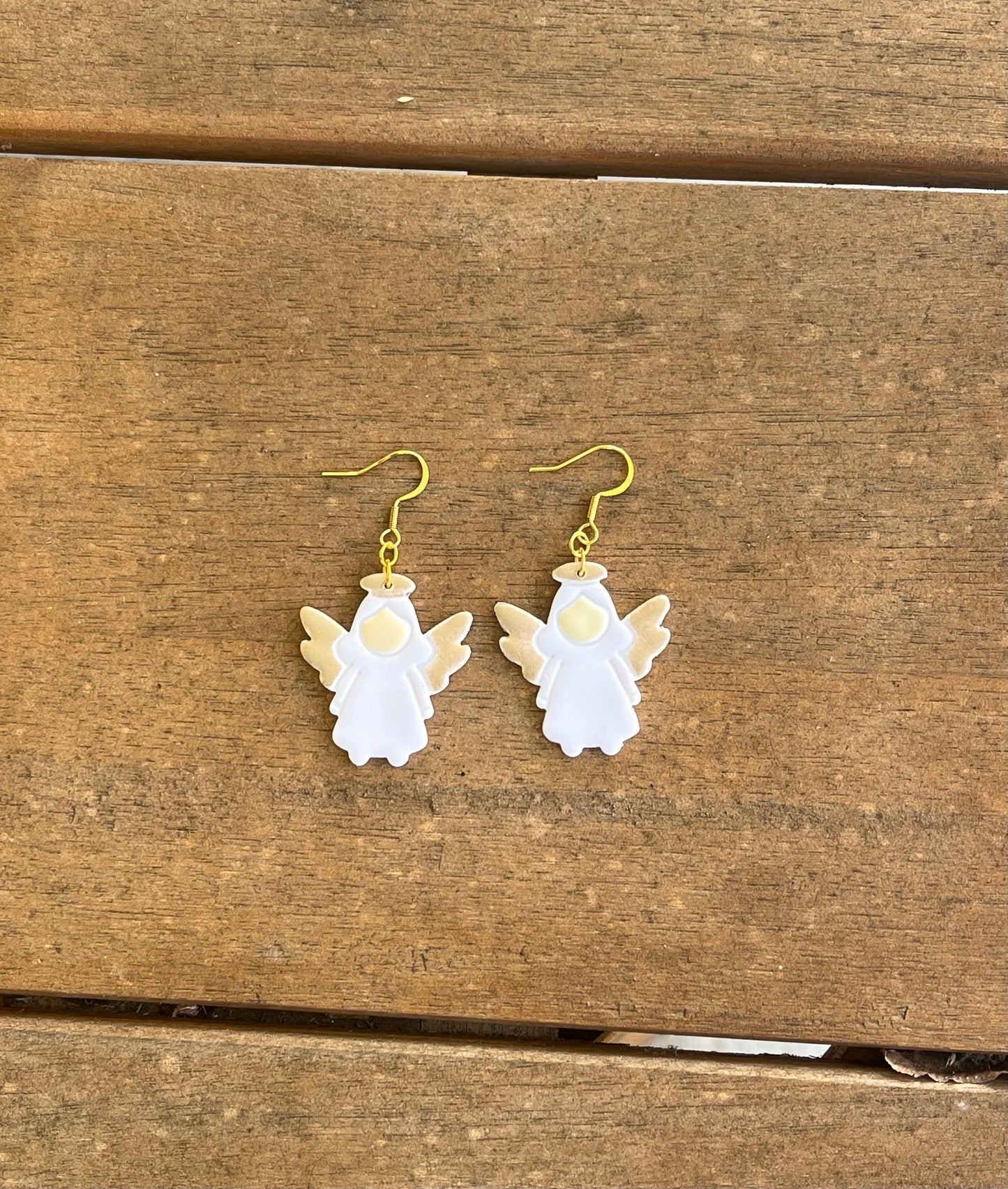 Angel Dangles (Metallic Gold or Silver Wings)
