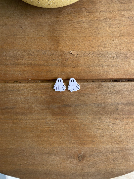 Groovy Ghost Studs