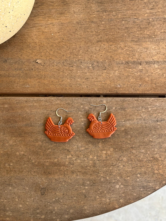 Copper Hen on a Nest