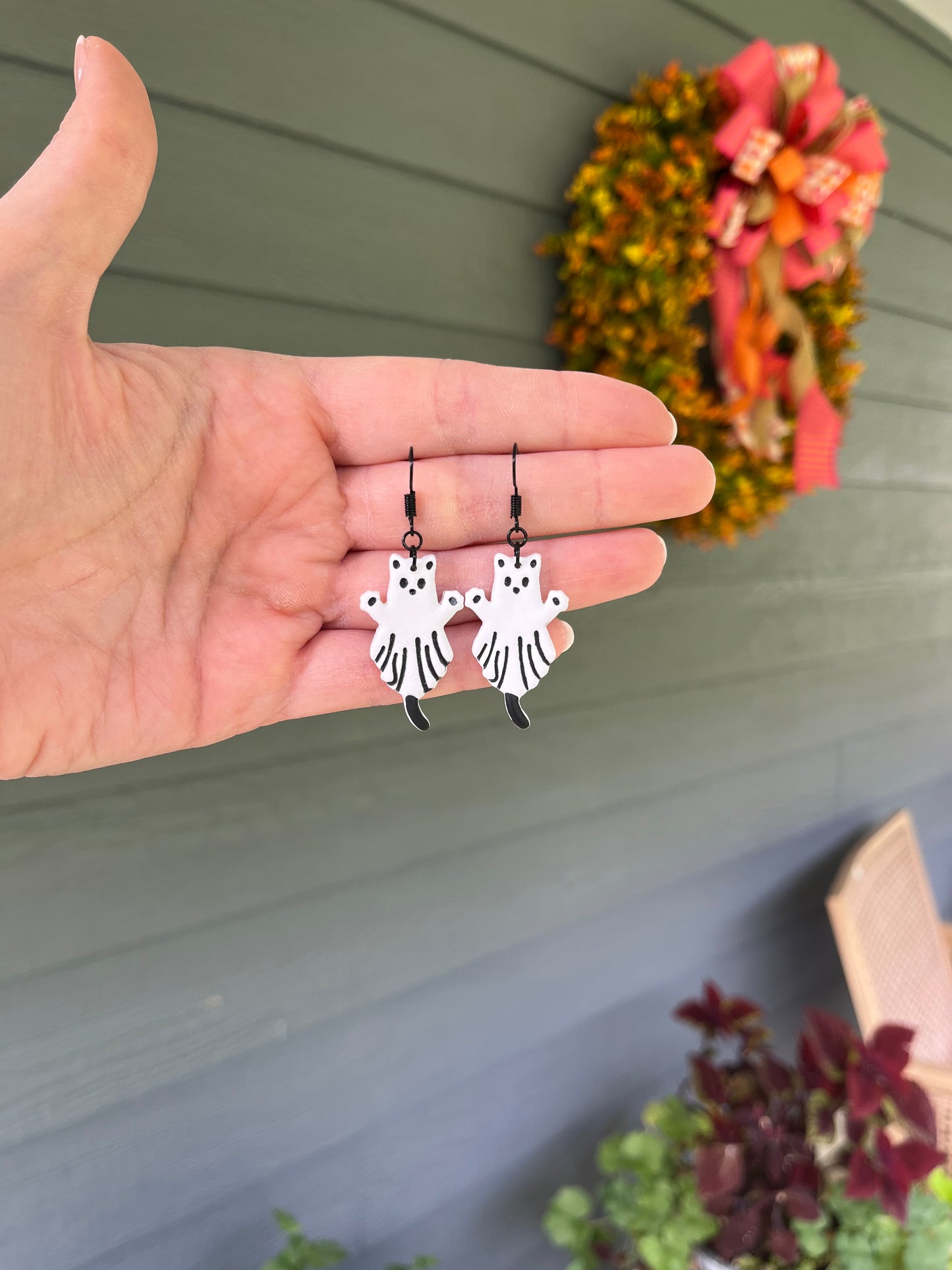 Ghost Cat Dangles