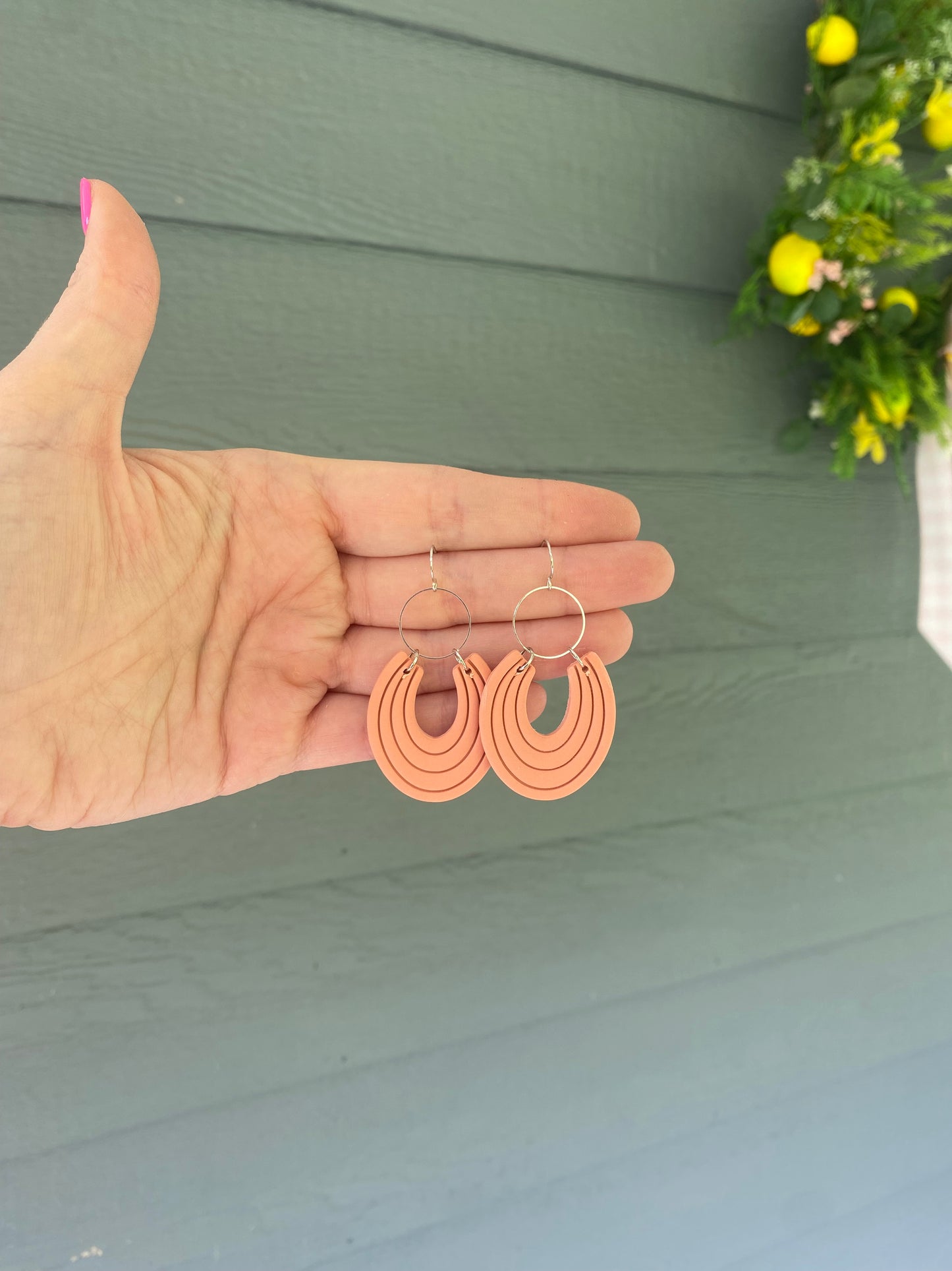 Terracotta Horseshoe Dangle