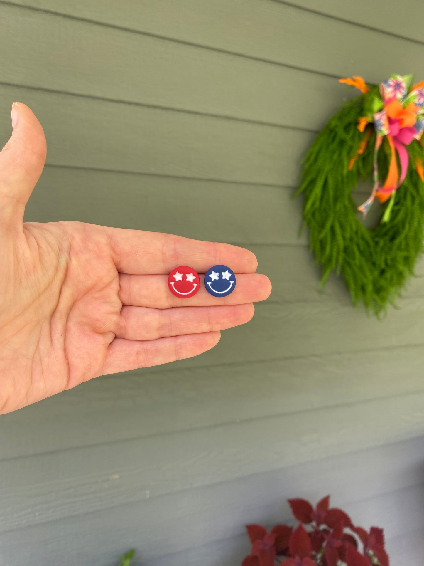 Star Smiley Studs