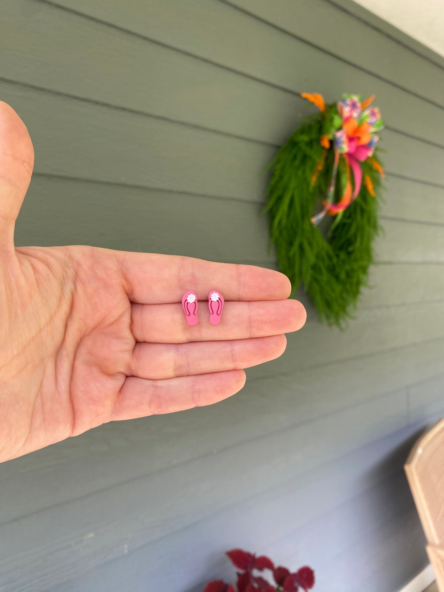 Pink Flip Flop Studs (2 Sizes)