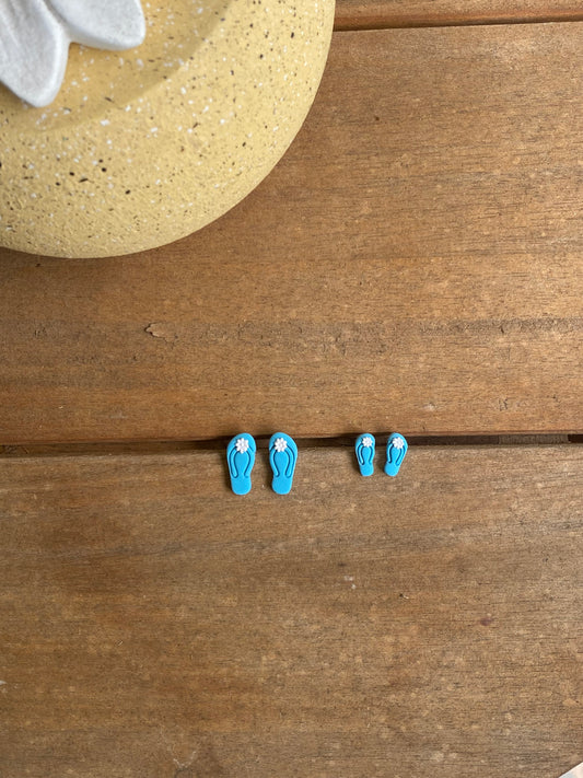 Blue Flip Flop Studs (2 Sizes)