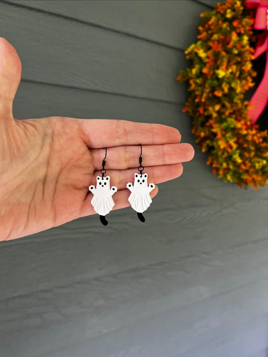 Ghost Cat Dangles