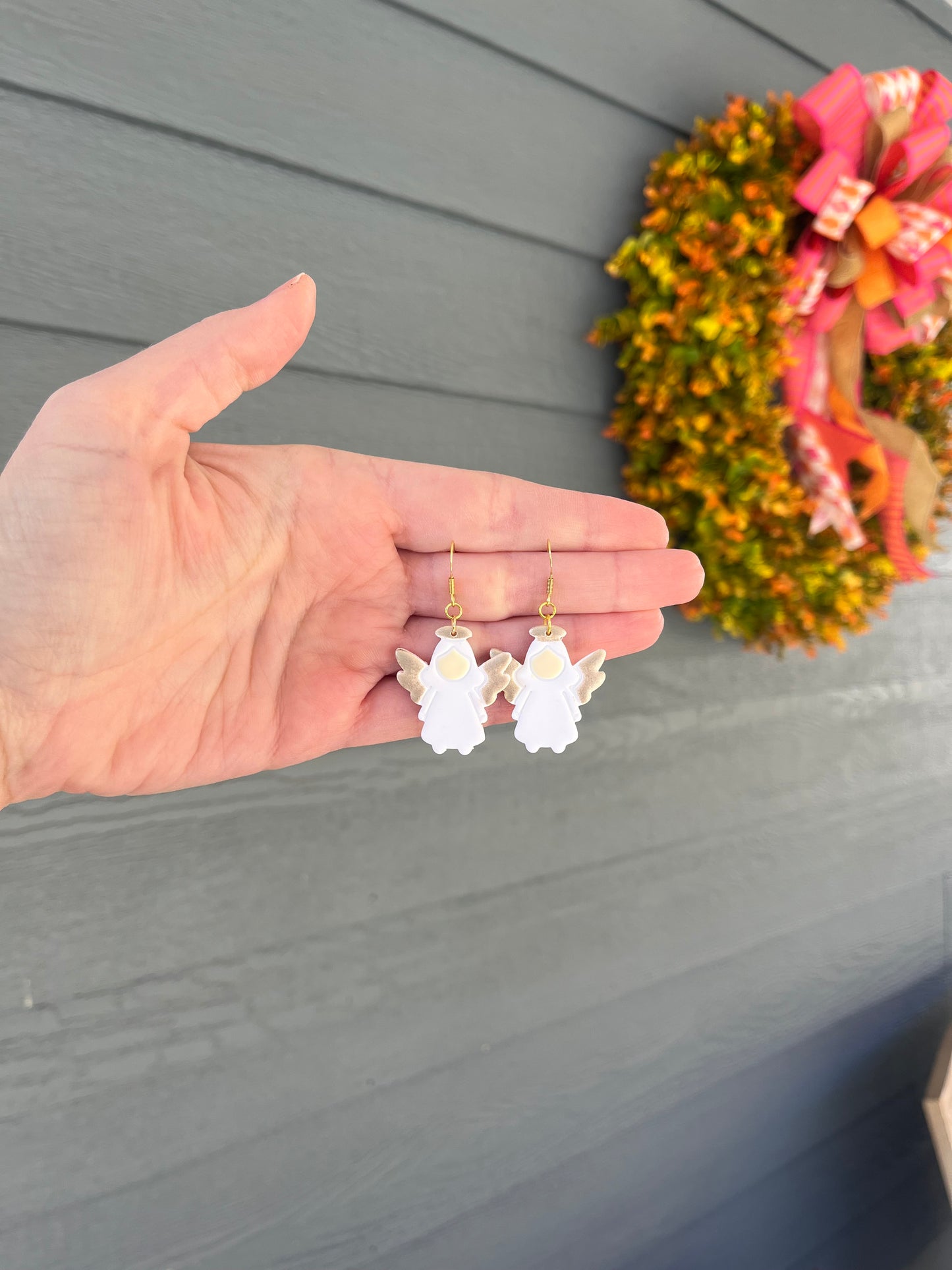 Angel Dangles (Metallic Gold or Silver Wings)