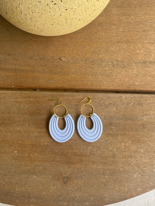 Blue Horseshoe Dangles