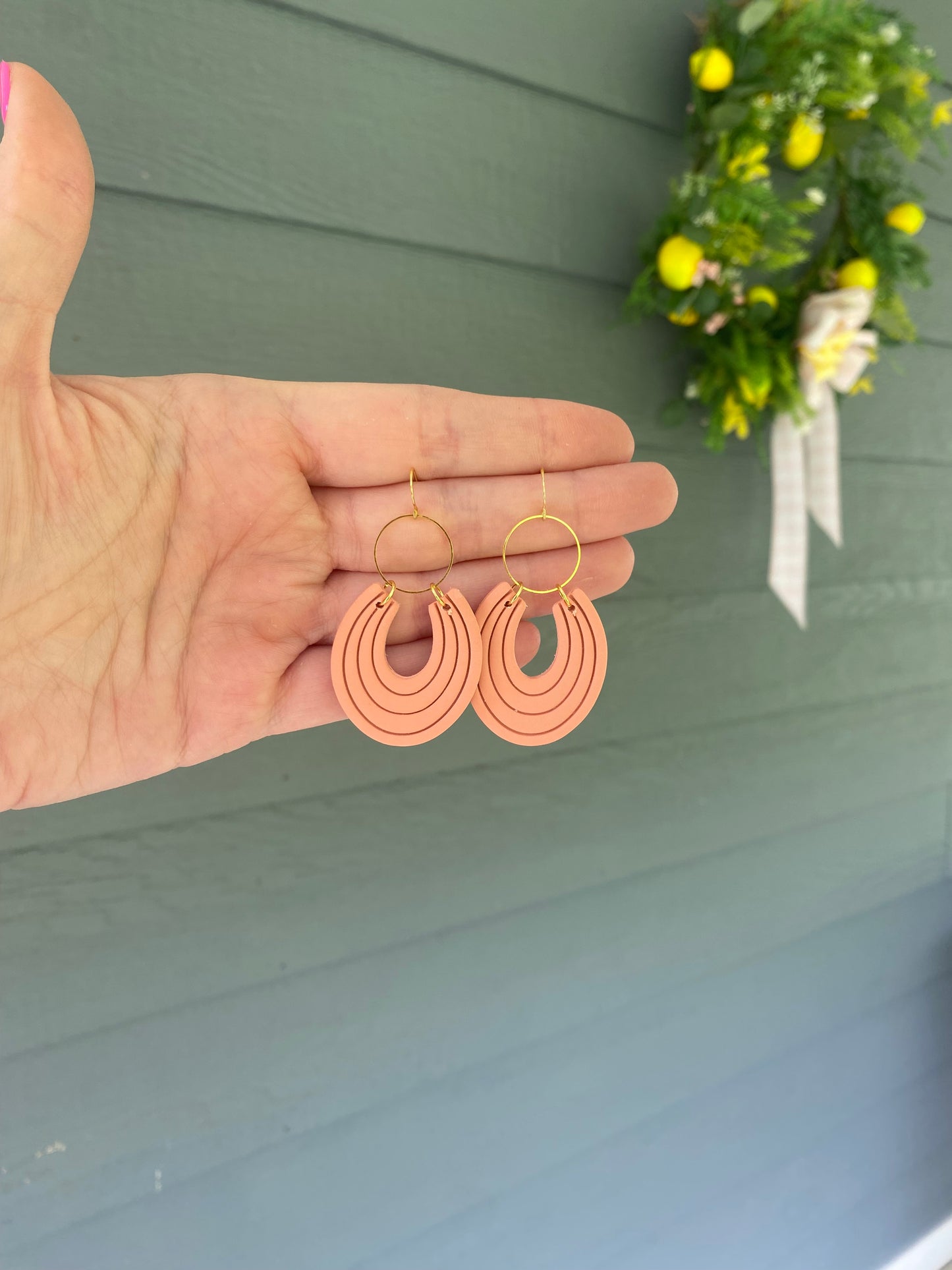 Terracotta Horseshoe Dangle