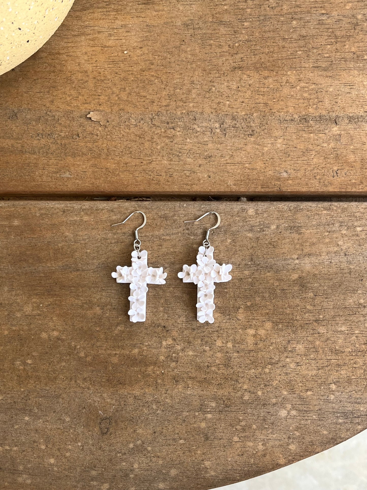 White Hydrangea Cross