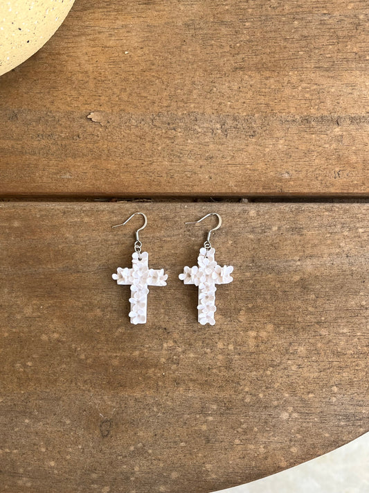 White Hydrangea Cross