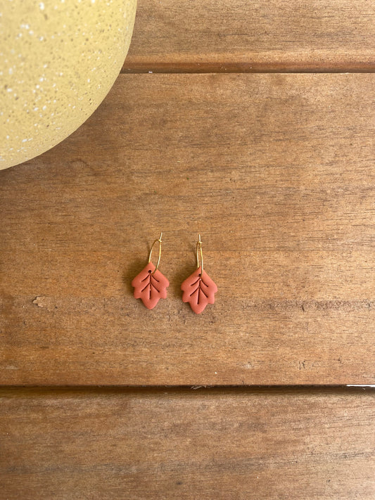 Small Leaf Hoops